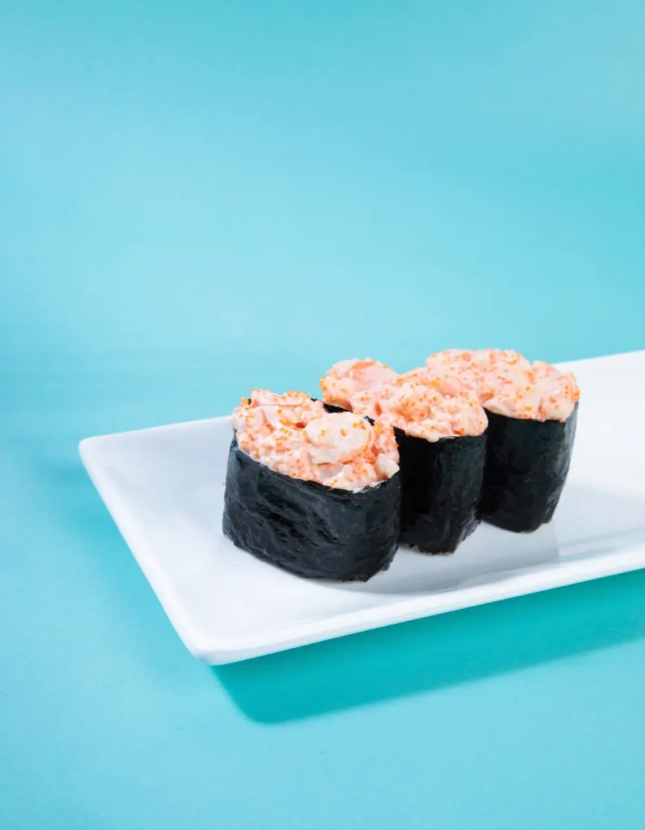 Gunkan with shrimps
