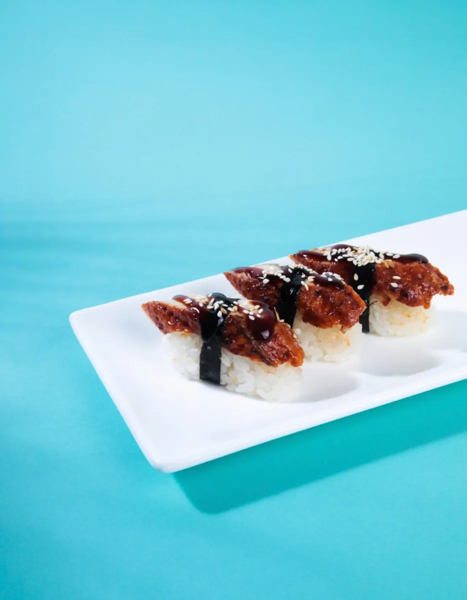 Sushi with eel